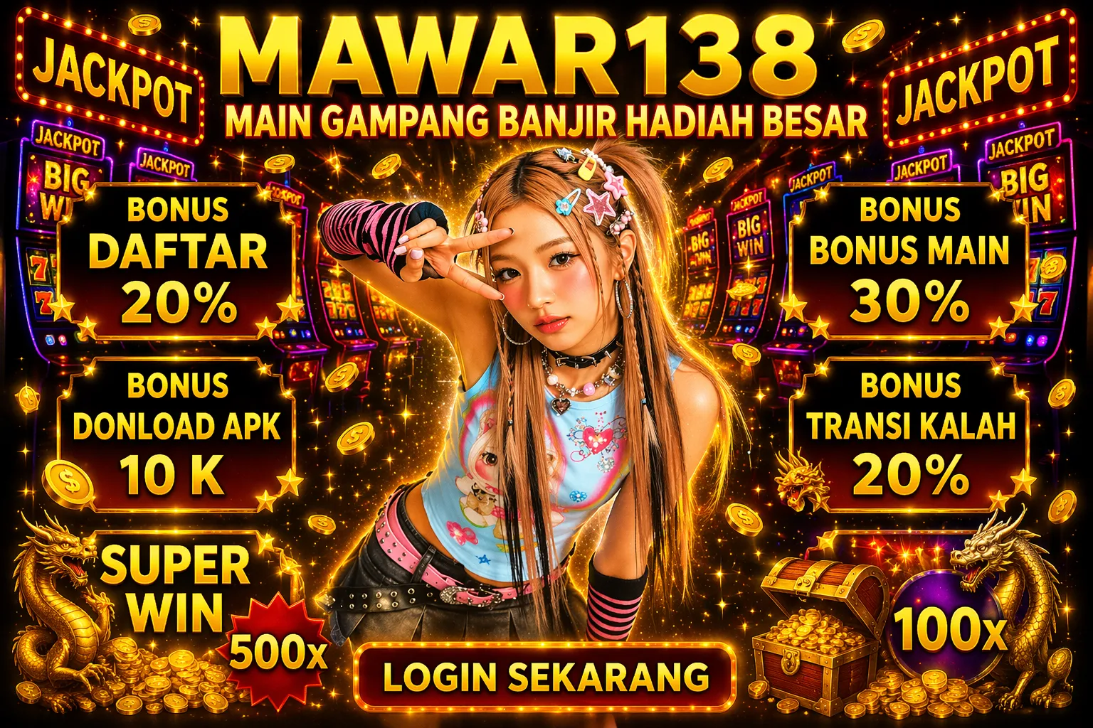 Galeri foto Mawar138 : Peluang Super Maxwin Bagi yang Berani Bermain di Jakarta